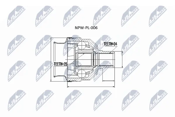 Set articulatie, planetara NTY NPW-PL-006