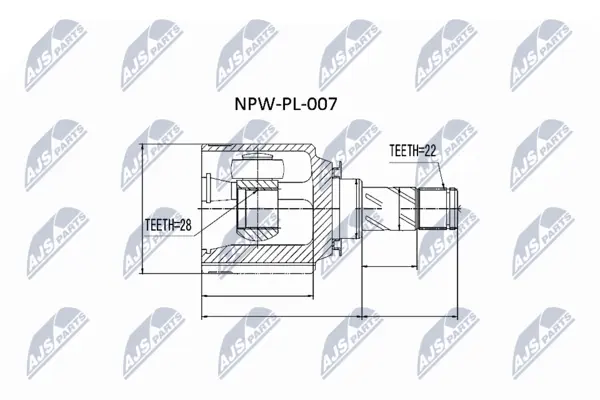 Set articulatie, planetara NTY NPW-PL-007