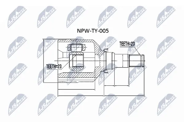 Set articulatie, planetara NTY NPW-TY-005