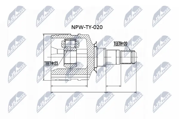 Set articulatie, planetara NTY NPW-TY-020