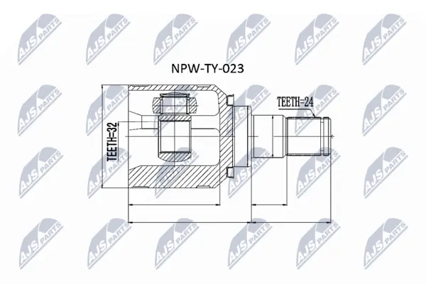 Set articulatie, planetara NTY NPW-TY-023