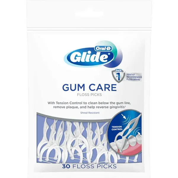 Set Ata Dentara, Crest, Oral-B, Glide, Gum Care, Tip Scobitoare, Cerata cu Alunecare Usoara, Fibra Rezistenta, 30 buc