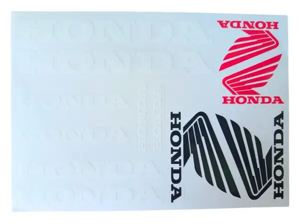 Set autocolante Honda, culoare alb