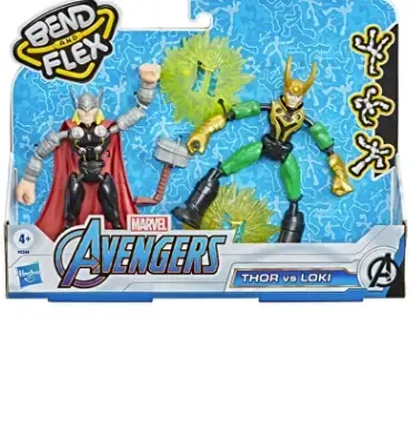 Set Avengers Bend and Flex, 2 figurine Thor vs Loki