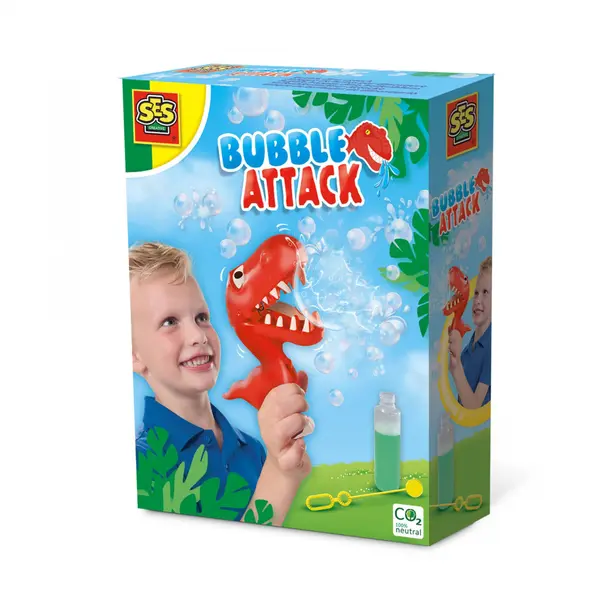 Set baloane de sapun pentru copii cu dinozaur de jucarie cu solutie inclusa