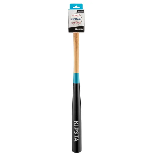 Set Baseball 24" BA180 Bâtă din lemn și Minge Albastru Copii