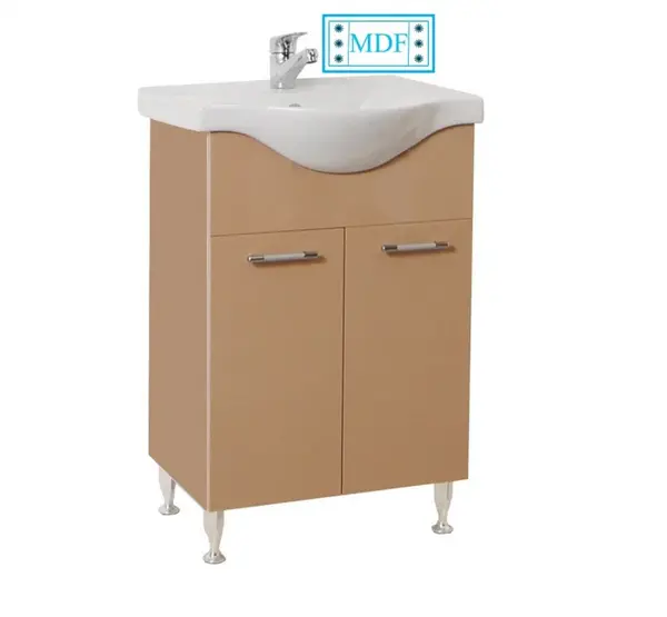 Set Baza front MDF si Lavoar seria 153, 65 cm, cappuccino