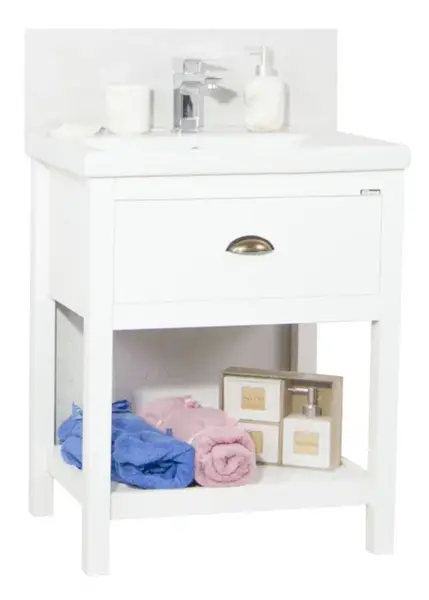 Set Baza front MDF si Lavoar seria 720, 70 cm, alb