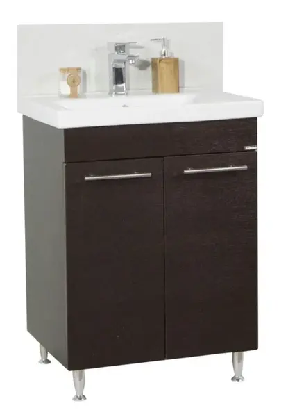 Set Baza front MDF si Lavoar seria 754, 60 cm, wenge