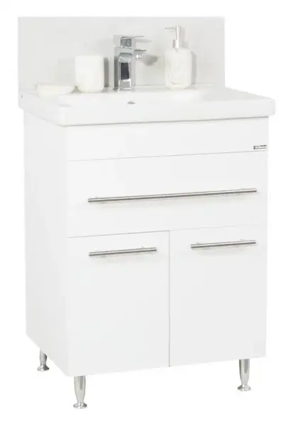 Set Baza front MDF si Lavoar seria 765, 60 cm, alb