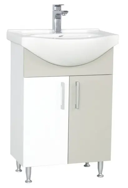 Set Baza si Lavoar seria 001, eco, 60 cm, taupe