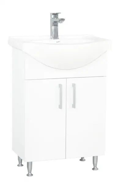 Set Baza si Lavoar seria 005, eco, 56 cm, alb