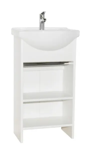 Set Baza si Lavoar seria 105, 45 cm, alb
