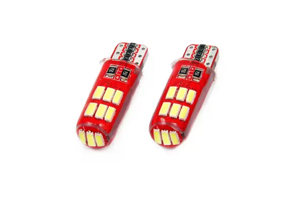 Set becuri auto cu LED CANBUS T10e W5W 12 SMD SILCA Alb 12V