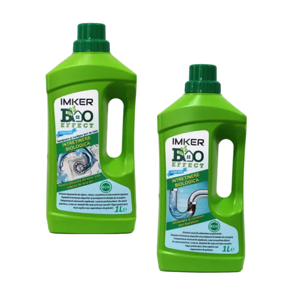 SET BioEffect Solutii de curatare si intretinere tevi bucatarie baie pe baza de enzime
