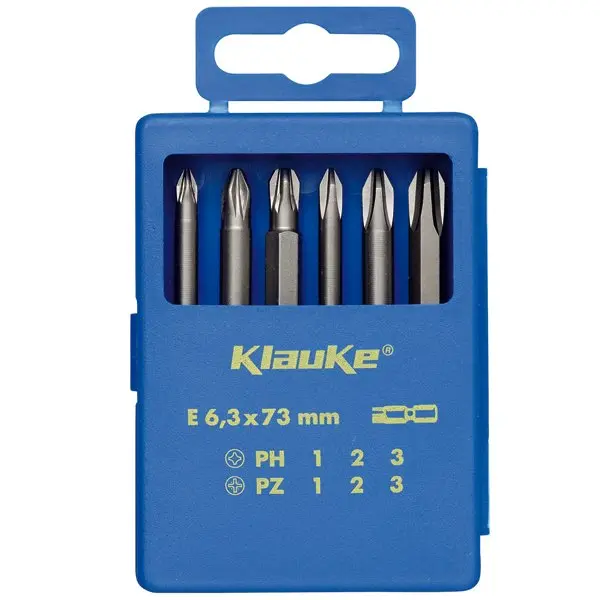 Set biti 6 piese, drepte+PH Klauke KL330