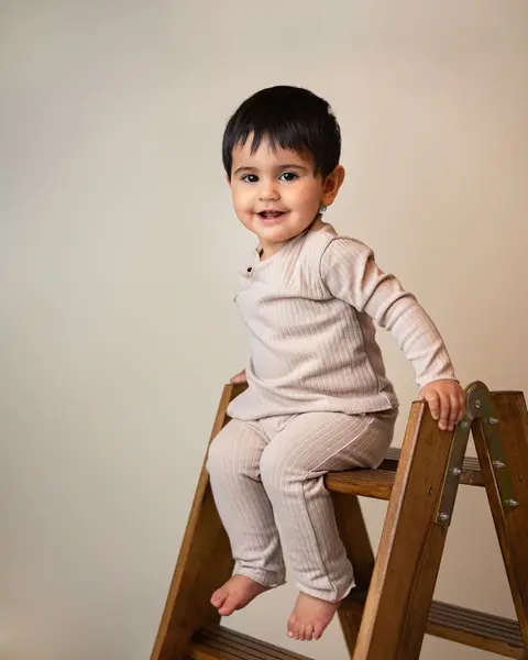 Set Bluza Petrecuta Si Pantaloni Lungi - Bej / 68