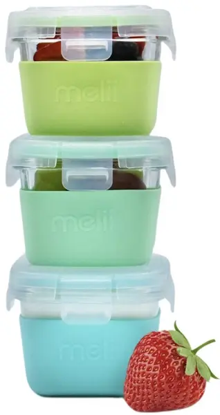Set boluri cu capace Melii - Multicolor, 160 ml, 3 buc.