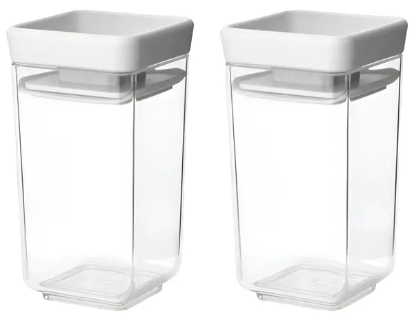 Set borcane pentru condimente Brabantia - Tasty+ Stackable, Light Grey, 2 buc