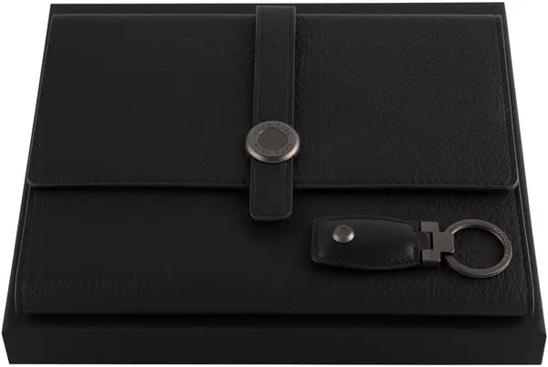 Set breloc și mapă conferința Hugo Boss Executive - A5, negru