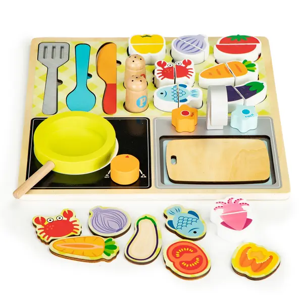 Set bucatarie bucatarie din lemn + accesorii