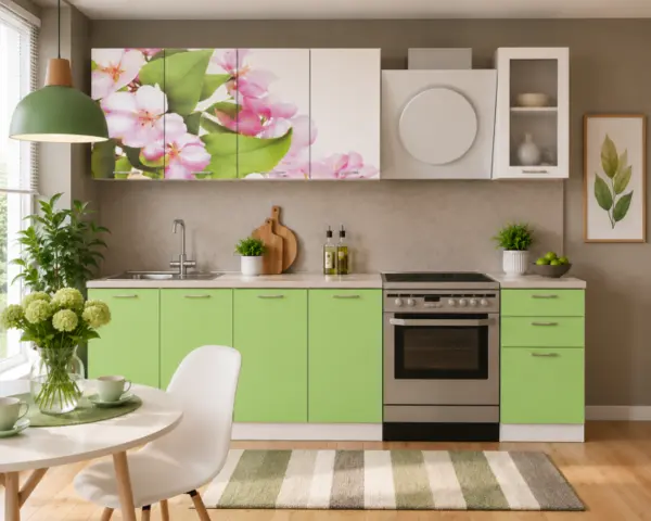 Set Bucatarie Famp Mar Verde 200x60x214 cm