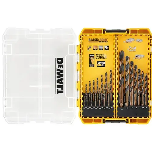 Set burghie DeWALT DT70755-QZ, pentru metal, 21 buc