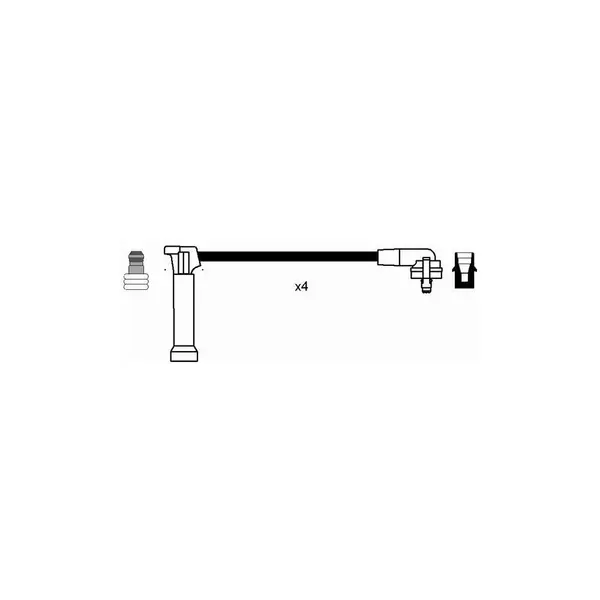 Set cablaj aprinder NGK 0642