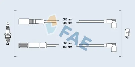 Set cablaj aprindere FAE 85625
