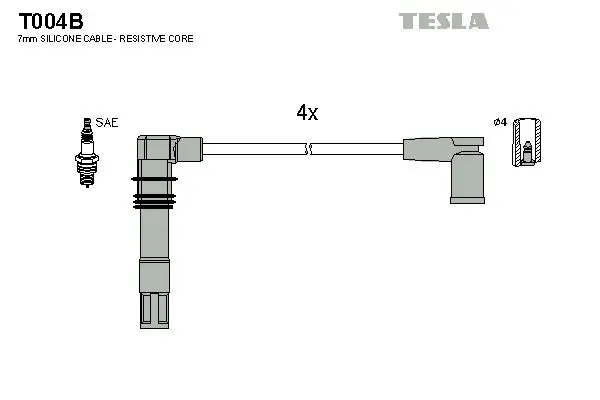 Set cablaj aprindere TESLA T004B