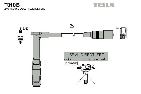 Set cablaj aprindere TESLA T010B