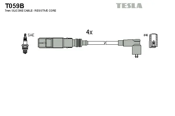 Set cablaj aprindere TESLA T059B