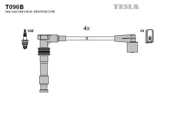 Set cablaj aprindere TESLA T096B