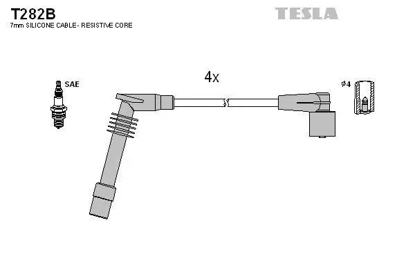 Set cablaj aprindere TESLA T282B