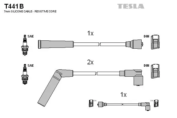 Set cablaj aprindere TESLA T441B