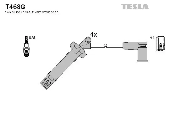 Set cablaj aprindere TESLA T468G