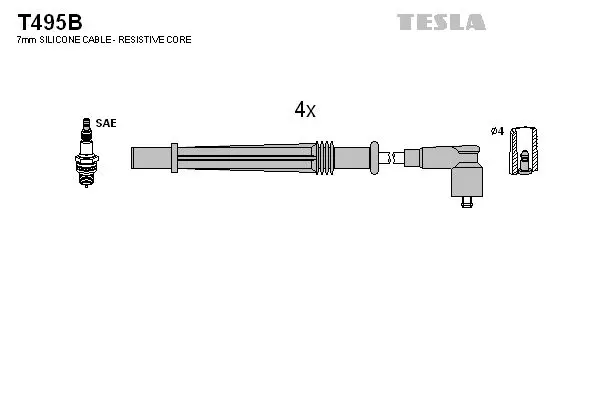 Set cablaj aprindere TESLA T495B