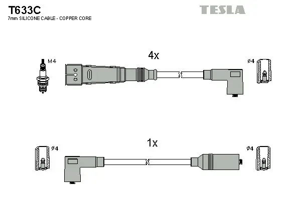 Set cablaj aprindere TESLA T633C