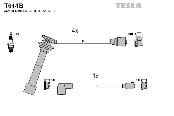 Set cablaj aprindere TESLA T644B