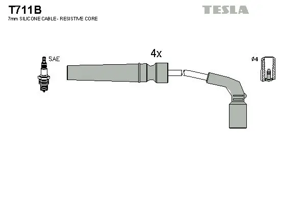 Set cablaj aprindere TESLA T711B