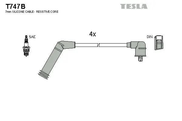 Set cablaj aprindere TESLA T747B