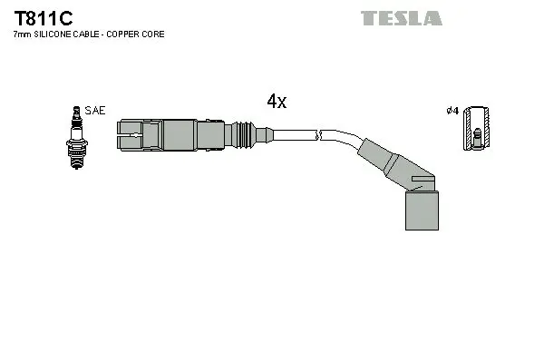 Set cablaj aprindere TESLA T811C