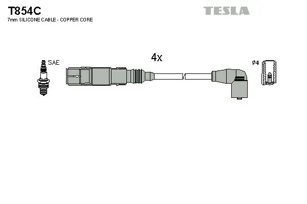 Set cablaj aprindere TESLA T854C