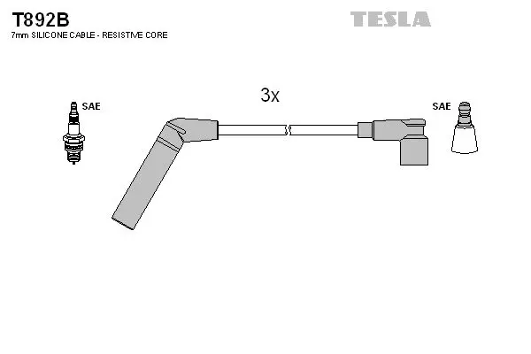 Set cablaj aprindere TESLA T892B
