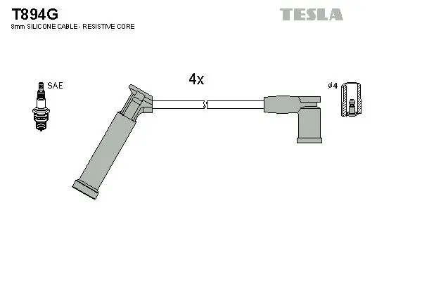 Set cablaj aprindere TESLA T894G