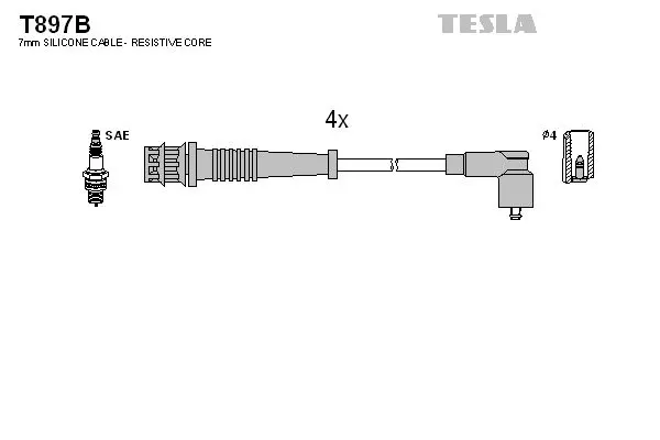 Set cablaj aprindere TESLA T897B