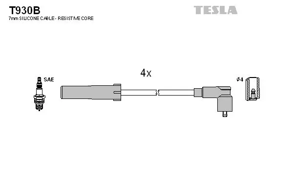 Set cablaj aprindere TESLA T930B
