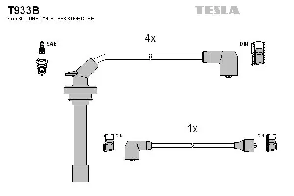Set cablaj aprindere TESLA T933B