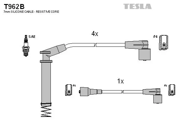 Set cablaj aprindere TESLA T962B