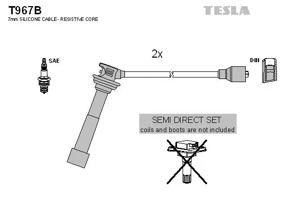 Set cablaj aprindere TESLA T967B